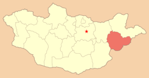 Сухэ-Батор, карта