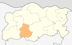 Община Долни-Дыбник, карта