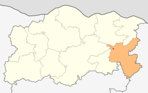 Община Левски, карта