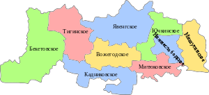 Вожегодский муниципальный район, карта