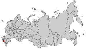 Карачаево-Черкесская Республика на карте России