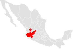 Халиско, карта