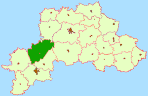 Кличевский район на карте