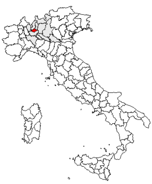 провинция Монца и Брианца на карте