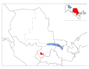 Навбахорский район на карте