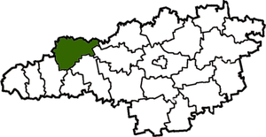 Новоархангельский район на карте