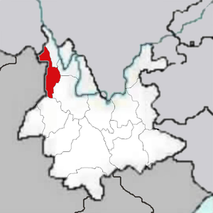 Нуцзян-Лисуский автономный округ на карте