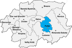 Район Полтар на карте