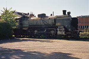 Old Locomotive at Tampere railway station May2008.jpg