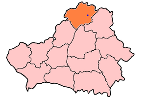 Полоцкая область на карте