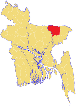 Сунамгандж, карта