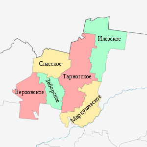 Тарногский муниципальный район, карта
