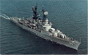 эсминец УРО USS Mitscher(DDG-35), прежде лидер (DL-2)