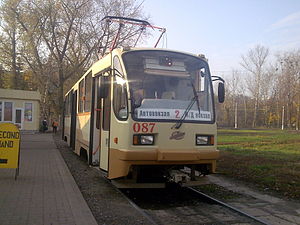 Трамвайный вагон 71-403 в Курске