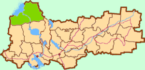 Вытегорский муниципальный район на карте