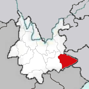 Вэньшань-Мяо-Чжуанский автономный округ на карте