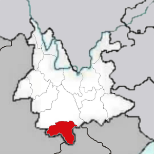 Сишуанбаньна-Дайский автономный округ на карте