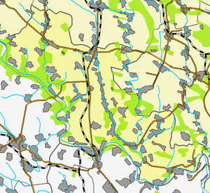 Залещицкий район, карта