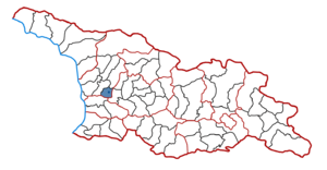 Район Грузии Абашский район на карте