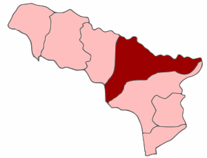 Гулрыпшский район на карте