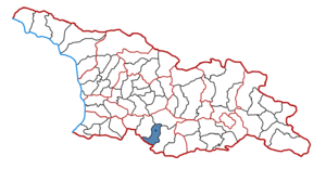 Район Грузии Аспиндзский район на карте