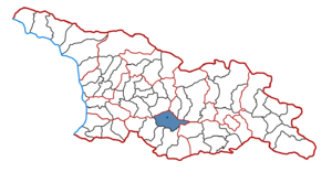 Район Грузии Боржомский район на карте