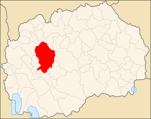 Община Македонски-Брод на карте
