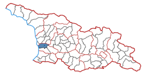 Район Грузии Ланчхутский район на карте
