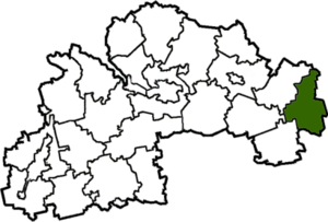 Межевской район, карта