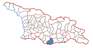 Район Грузии Ниноцминдский район на карте