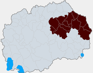 Восточный регион на карте