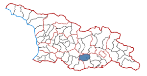 Район Грузии Цалкский район на карте