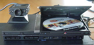 Sony EyeToy, подключенная к Slim-модели PlayStation