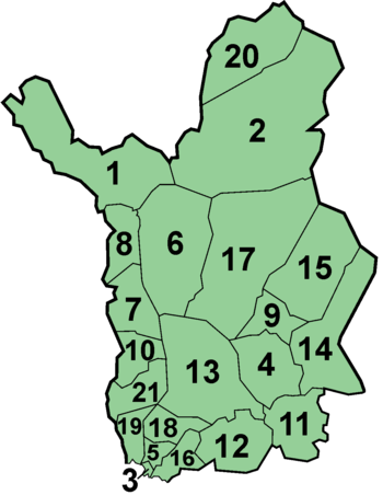 Gemeinden der Provinz Lappland
