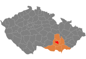 Район Брно-город на карте
