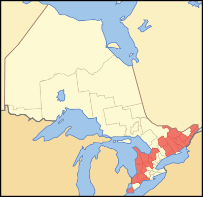 Map of Ontario COUNTIES.svg