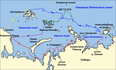 Nansen Fram Map rus.png