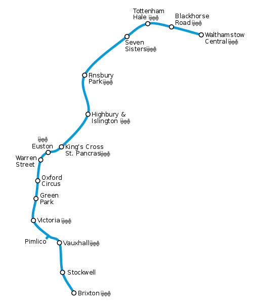 Географически точная схема линии «Виктория»