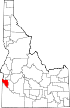 Map of Idaho highlighting Canyon County.svg