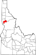 Map of Idaho highlighting Lewis County.svg