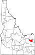 Map of Idaho highlighting Madison County.svg