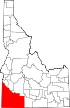 Map of Idaho highlighting Owyhee County.svg