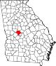 Округ Кроуфорд на карте штата.