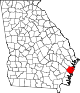 Округ Мак-Интош на карте штата.