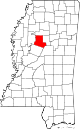 Округ Кэррол на карте штата.